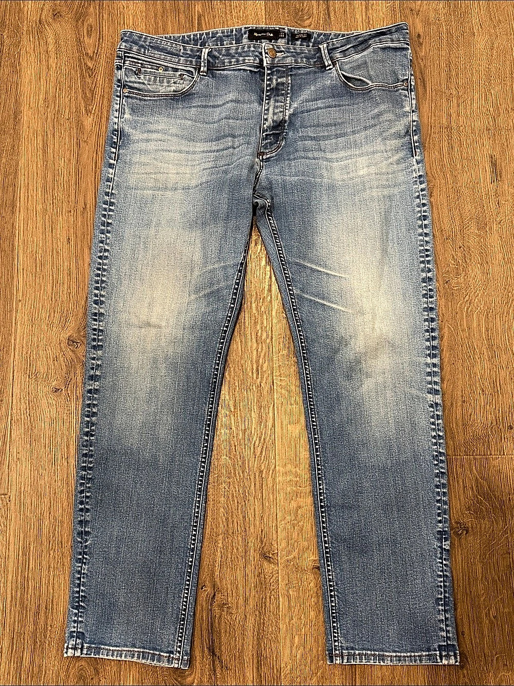 Massimo Dutti Casual Fit Jeans Men's Blue Jeans Waist USA 40